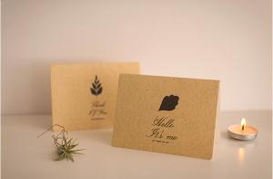 Vintage Kraft 2.5cm Sticker Eco Friendly Letterpress Greeting Cards