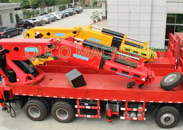Semi Knuckle Boom Electric Hydraulic Truck Crane 140 Ton Impact Resistance