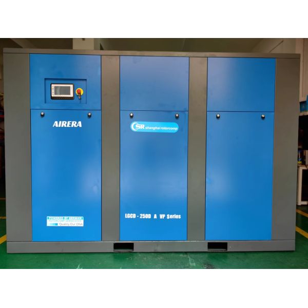 Свинцовый компрессор VSD мощностью 250 кВт с нефтяной емкостью 10-200 л и синтетическим маслом