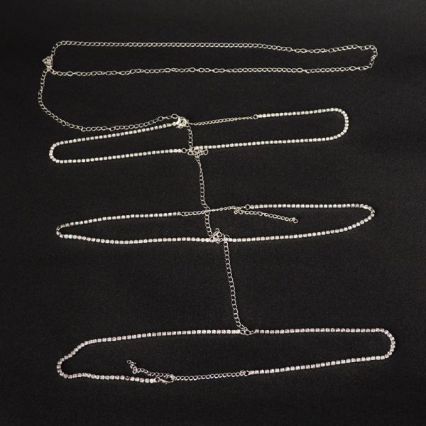 Waist Beads Body Jewelry Leg Chain Hot Shinning Rhinestone Wholesale Sexy Women Casual Gift Silver Gold Jewellery