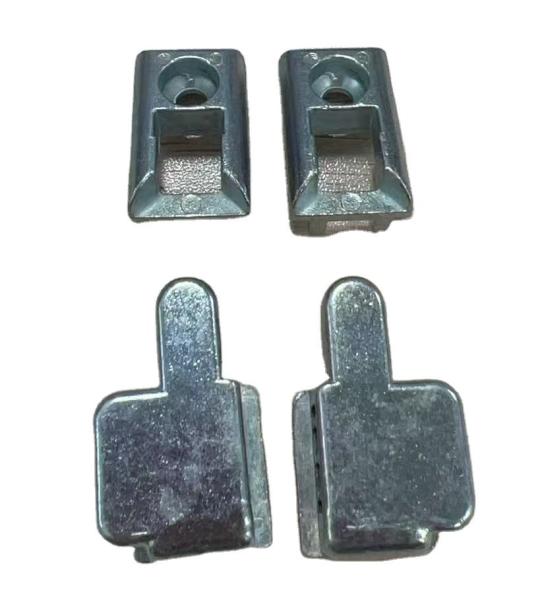 Recyclable Retractable Wardrobe Sliding Door Hardware Zinc Alloy