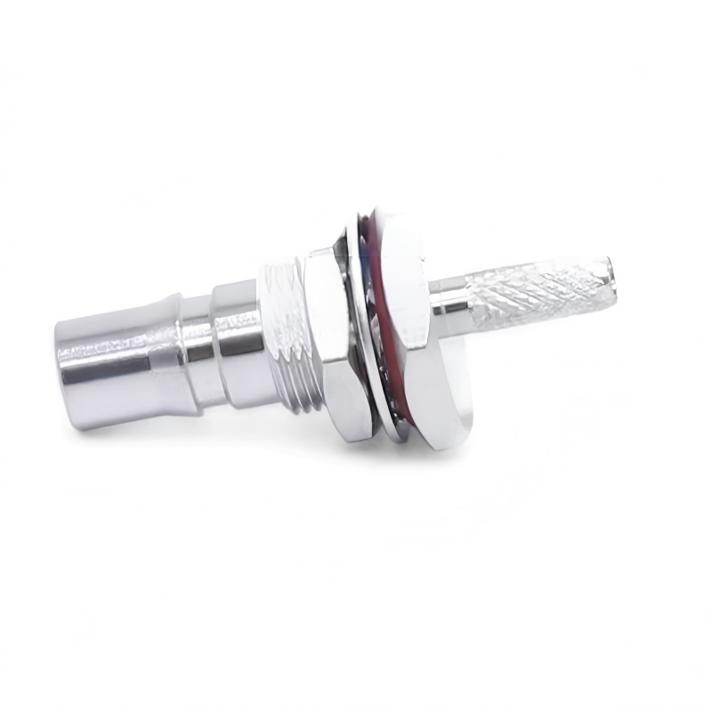 RF Connector QMA Female Bulkhead Connector For Rg316/Rg174 Cable