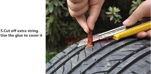 2017 New Car Tire Repair Tool Kit For Tubeless Emergency Tyre Fast Puncture Plug Repair Block Air Leaking For Car Truck