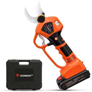 40mm Electric Cordless Pruning Shears with LED Display and Handguard for