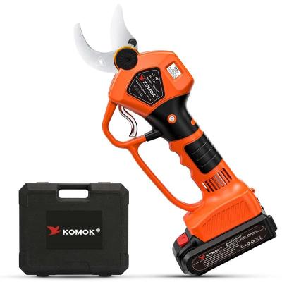 40mm Electric Cordless Pruning Shears with LED Display and Handguard for Professional Garden Work