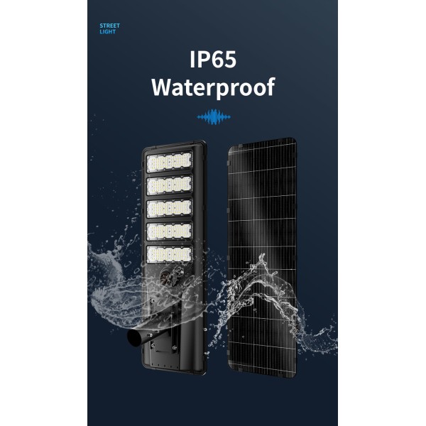 TR-TS02 Aluminum All-in-One Solar Street Light, High Lumen Branded LED, IP65 Waterproof with Smart Human Motion Sensor