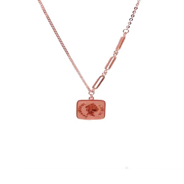 Collar de colgante de oro amarillo de 18 quilates