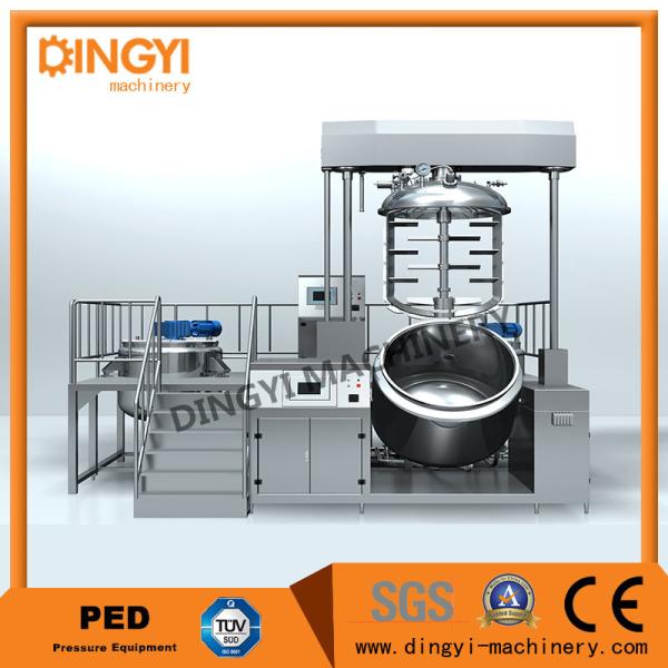 Electrical Heating Vacuum Emulsifying Mixer , 380V Emulsifying Equipment 50Hz/60Hz