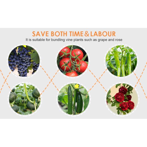 Garden Tapetool Plant Vegetable Hand Tying Binding Machine Tape Tool Plant Tying Tapetool Fruit Tapener Machine