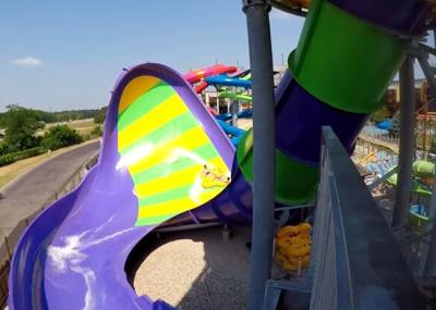 Corrediças de água feitas sob encomenda comerciais para cavaleiros enormes do parque 2 do Aqua pela jangada