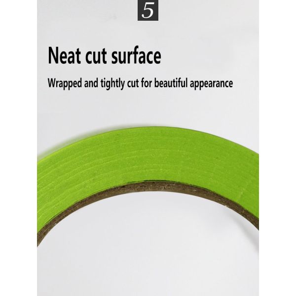 Performance Green Masking Tape for Automotive Repair and Painting Applications High Quality Adhesive Tape