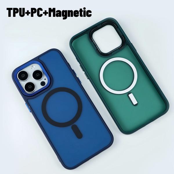 Matte Mag Safe Case Translucent iPhone Shockproof Cover Anti Fingerprint