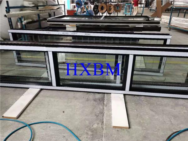 ISO9001 2.28pvb Aluminium Horizontal Sliding Windows 5mm Glass
