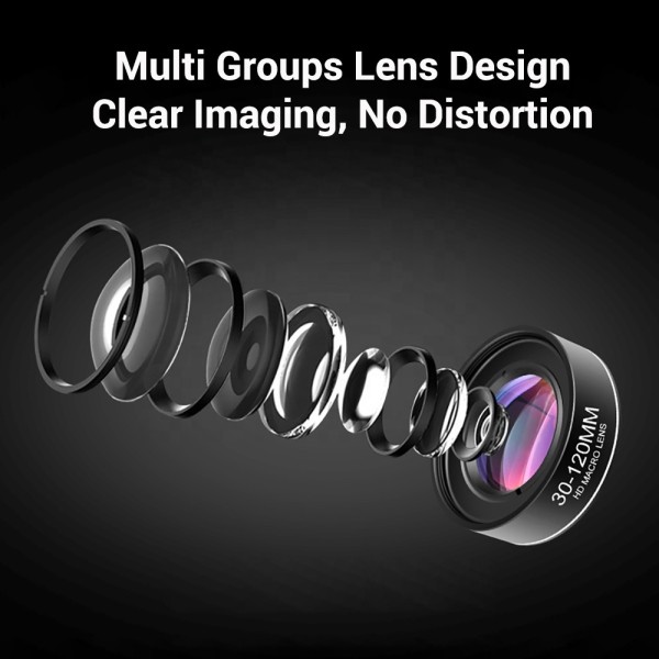 OEM ODM Phone Camera Lens Master Macro Lens With 30-120mm Lens Distance