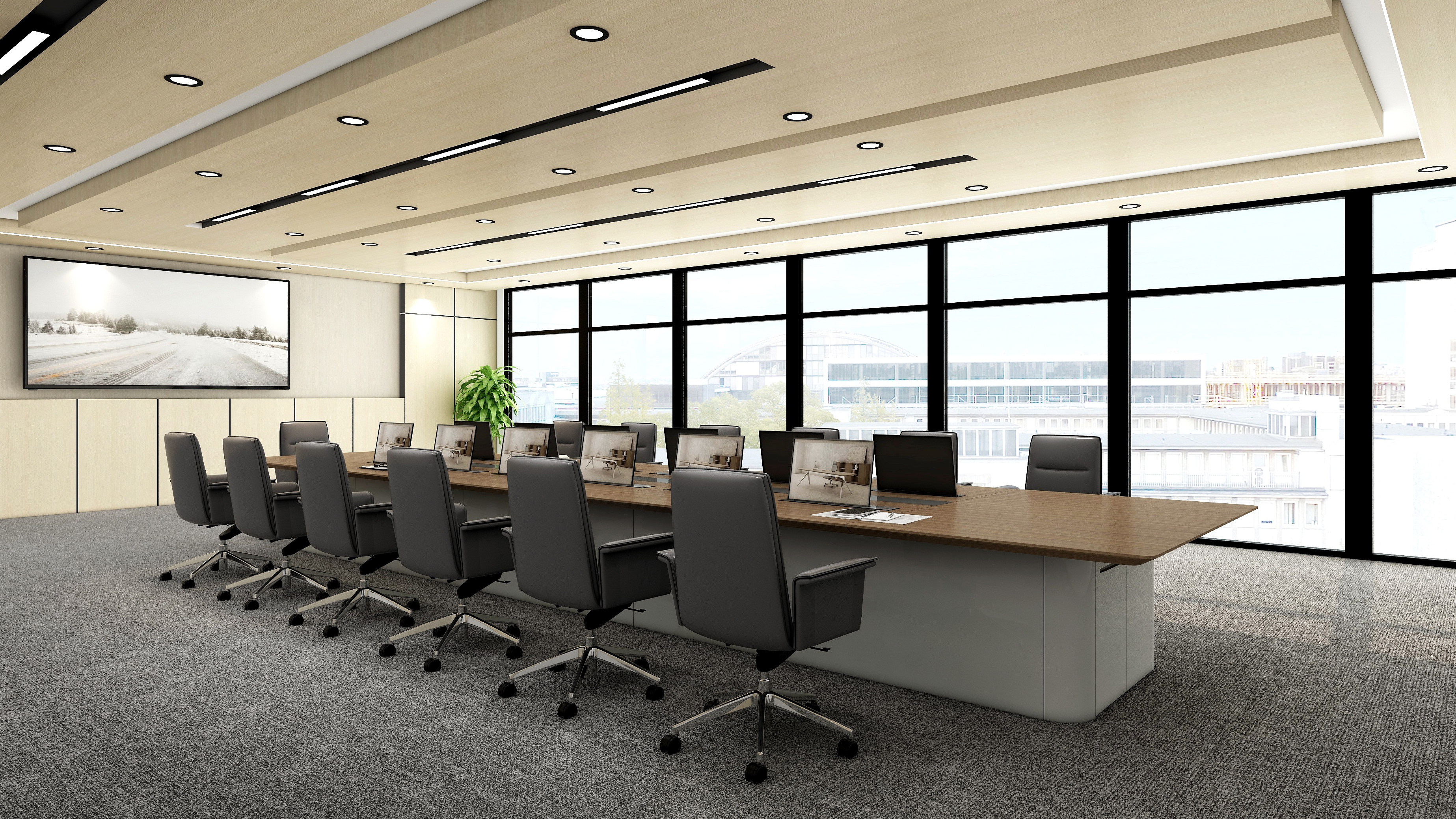 ISO9001 ISO14001 Leather Executive Conference Chair Onmuse High Back Executive Chair