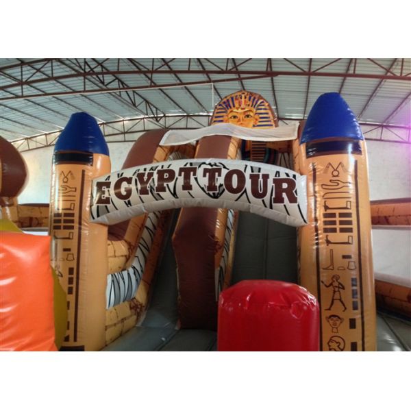 Amusement Park Commercial Inflatable Water Slides Egypt Tour Style