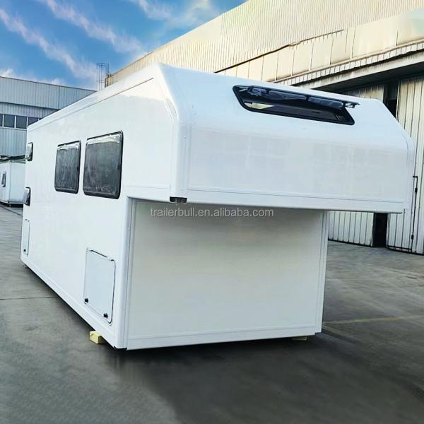 DIY Camper Trucks 20ft RV Trailer Alcove Truckbody with Gooseneck for Windows 5x 600 x 1200 mm