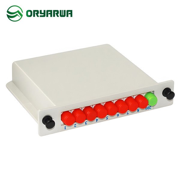 Материал ABS Splitter PLC кассеты оптического волокна FC UPC 1X8