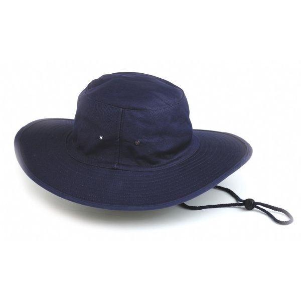 Mens Cotton Broad Brimmed Hat For Summer Outdoor Poly String Sweatband
