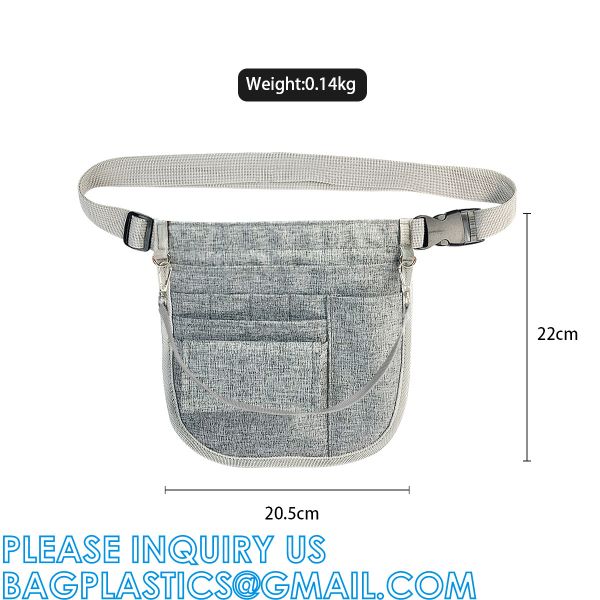 Side Fanny Bag Nursing Pocket Organizer Belt Nursing Accessories Pouch Waist Pack, Pill Bottle Organizer