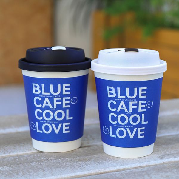 Single Wall Plastic Free Water-Based Hot Coffee Disposable Paper Cup with PLA Paper Cover