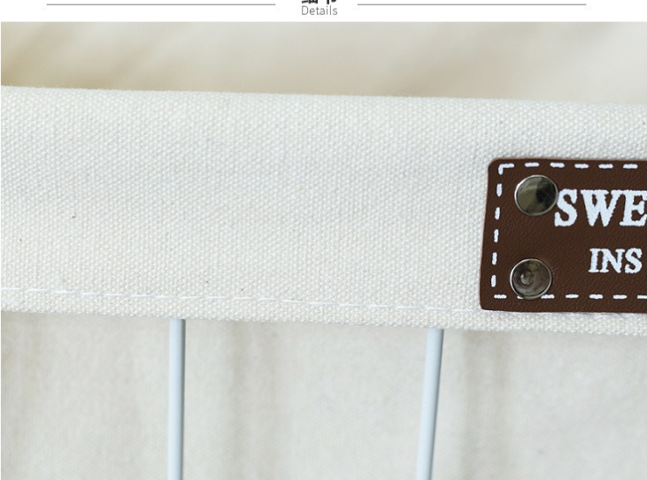 Iron Dirty Clothes Basket North Europe Simple Toy Book Sundry Basket With Wheel Sewing Storage Basket