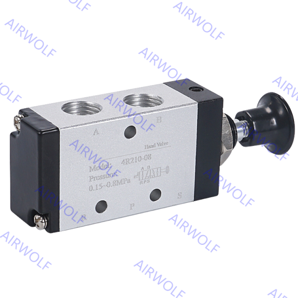 4R Series 4R110-06, 4R210-08, 4R310-10, 4R410-15 5/2 way Manual Push-pull Valve 1/8~1/2