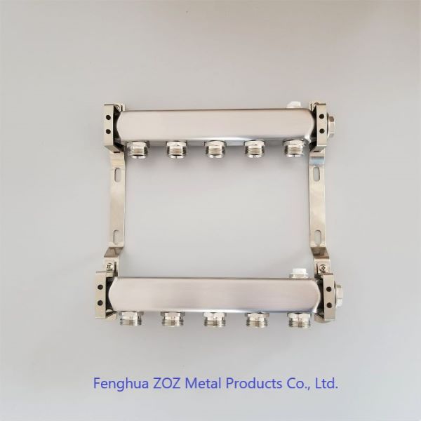 5 port stainless steel Radiator Manifolds ,NOX-manifolds for radiator heating