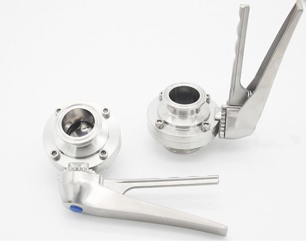 Silicone EPDM SS Butterfly Valve 1.5 Inch 316L Stainless Handle Dn10 Rjt