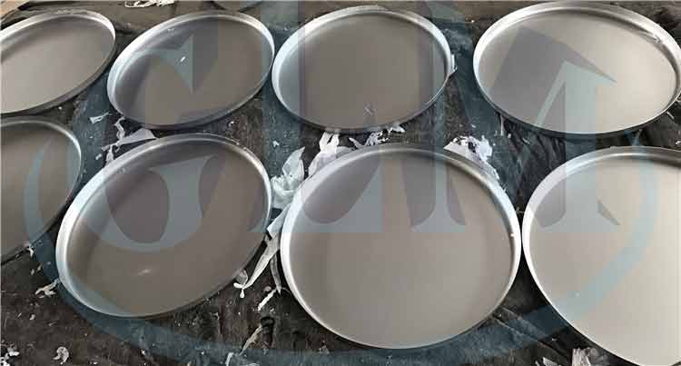 300mm 2mm Flat Dished Head For Pressure Vessel Sand Blasting