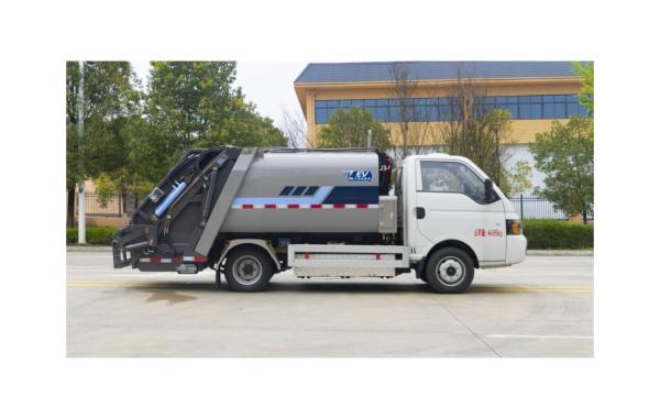 Pure Electric Energy Type Design Refuse Collection Compressible Garbage Bin Transport Truck Vehicles