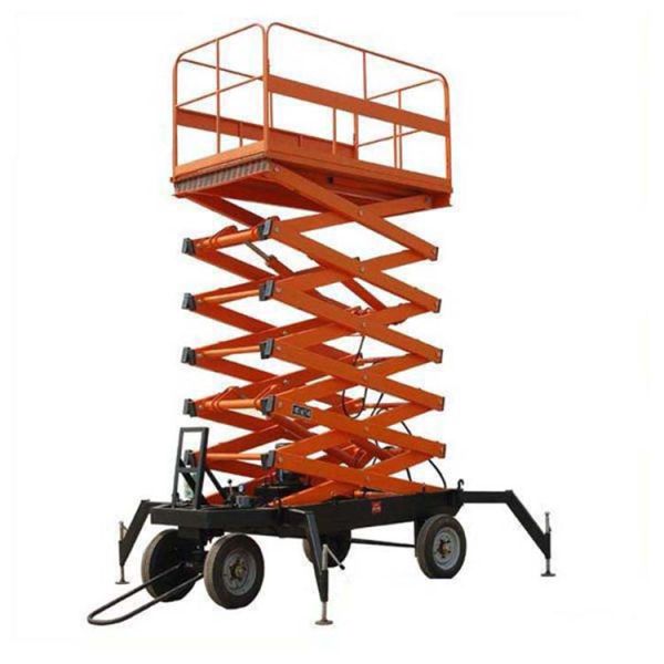 High Speed Mobile Scissor Lift Platform Height 12m Articulated Lift Battery