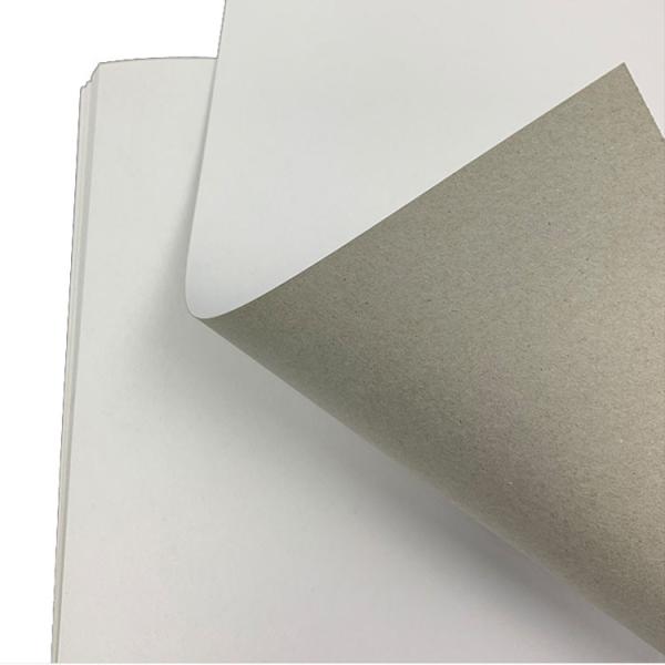 Papel de celulose reciclado revestido de um lado com cartão duplex com parte traseira cinzenta