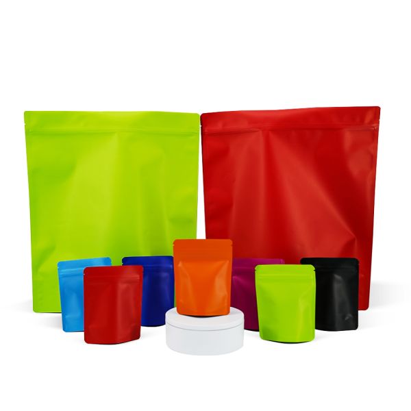 PE Plastic Custom Logo Holographic Mylar Bag 3.5g Printed Food Packaging Plastic Zipper Proof Standup Pouch Various Foods