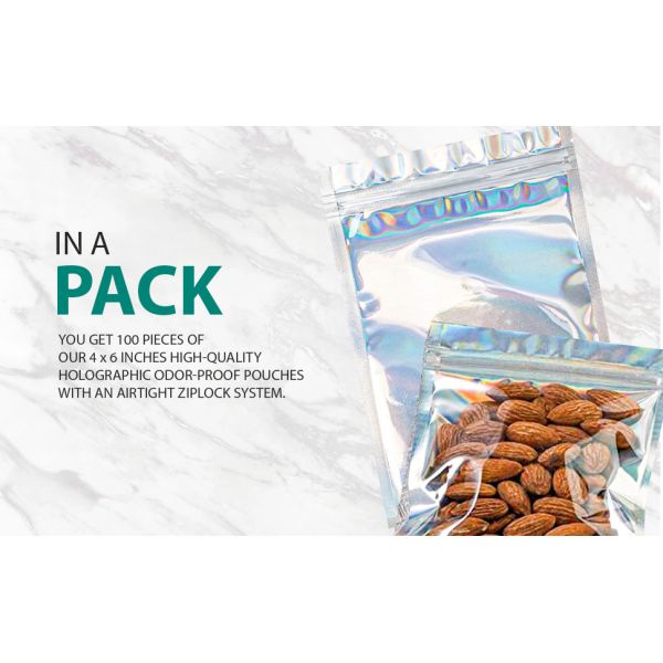 Gravure Printing Rainbow Packaging for 5 Gallon Smell Proof Aluminium Foil Candy Bag