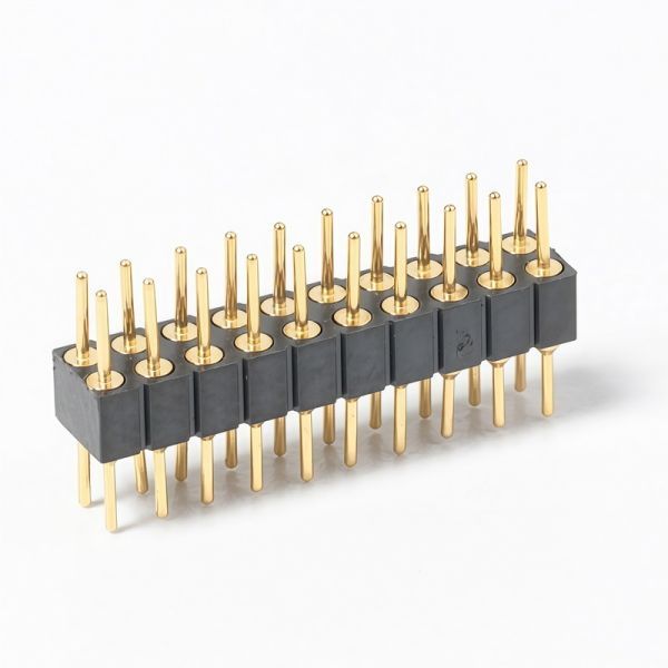 2.0mm Pitch Round Hole Dual Boss Pin Header, Φ0.5 & Φ0.6 OD