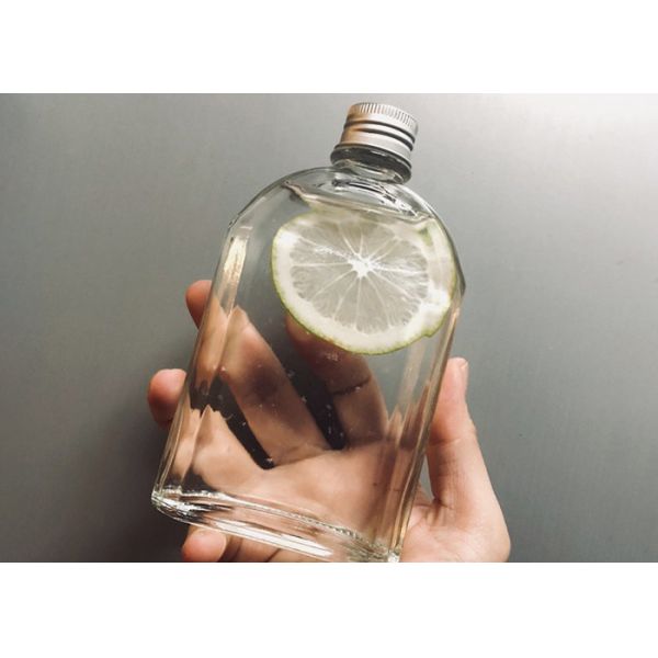 Бутылки 100ml 200ml 350ml сока тонкого угольника стеклянные подгоняли логотип