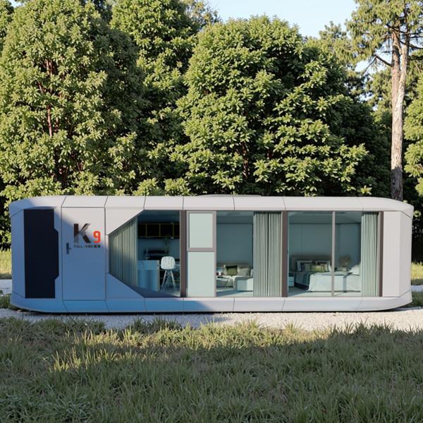 Maison capsule mobile préfabriquée en acier / maison de cabine capsule de luxe