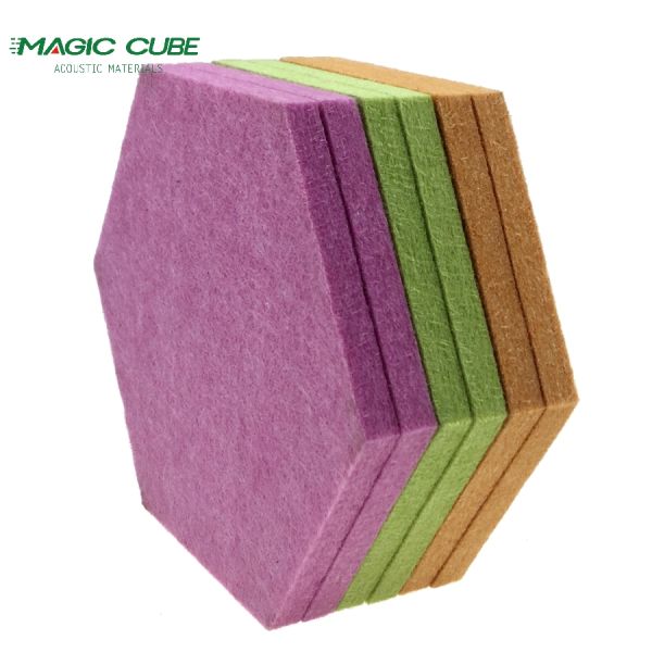 Modern Design Sound Absorbing Acoustic Panel With 100% Polyester Fiber Core Material
