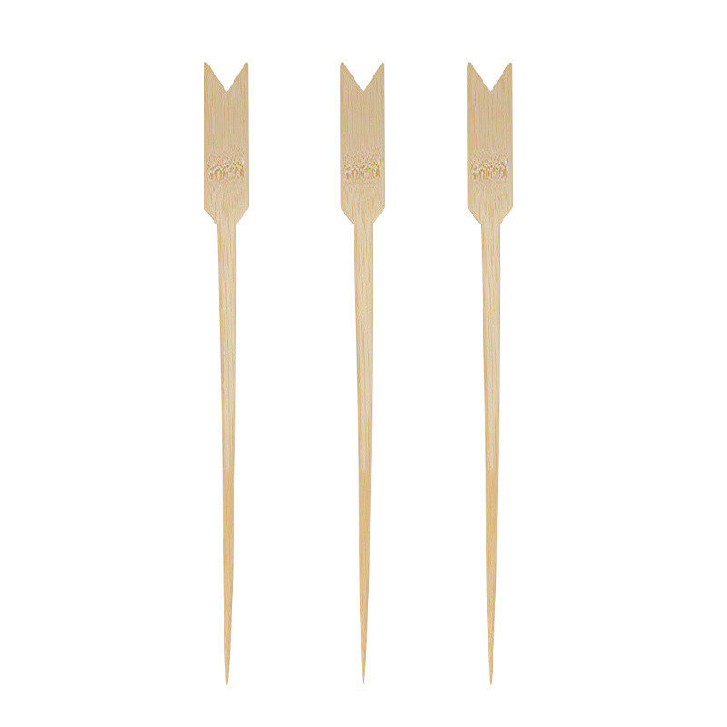 BBQ Accessories Flat Bamboo Meat Skewers Sticks 30cm 35cm Bamboo Skewers Supplies