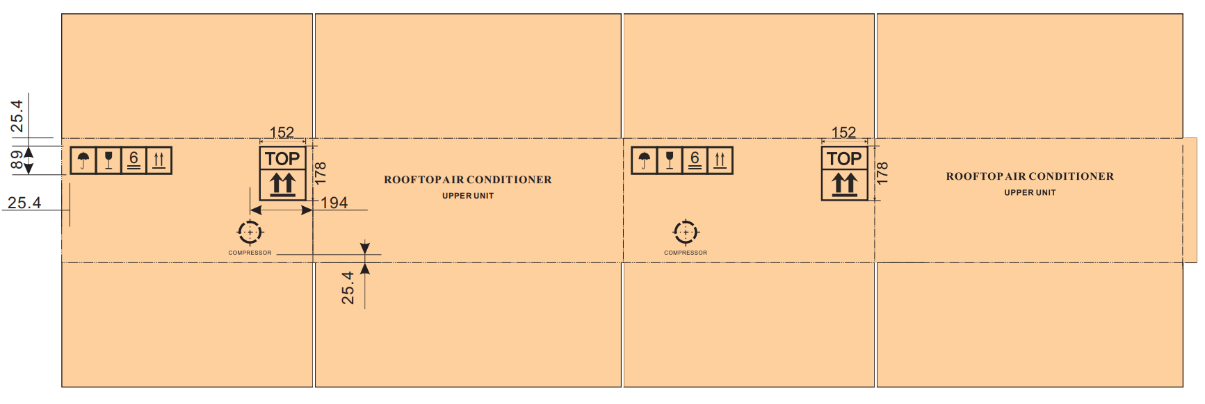 Aire acondicionado de la caravana de 60HZ 15000BTU
