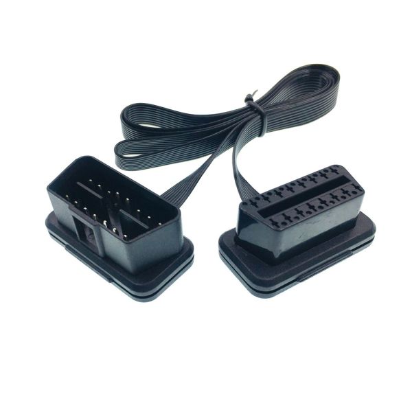 Customized ABS Plastic Right Angle Male OBD2 PCB Connector for Automotive Repair Tools and Customized Special Features