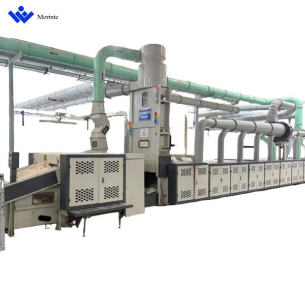 Textile waste recycling production line
