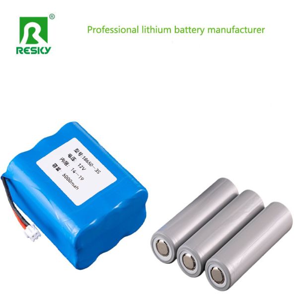 18650 Li-ion Battery Pack 11.1V 5000mAh 55.5wh Rechargeable Lithium Ion Batteries For LED Light