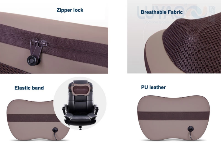 Elegant Design Neck Massage Pillow , Professional Neck Pillow With Heat And Massage