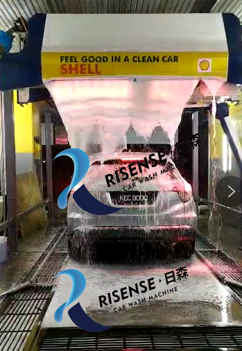 Automatic End Touchless Car Wash Equipment 360 Degree Swing Bright Wax Spray System