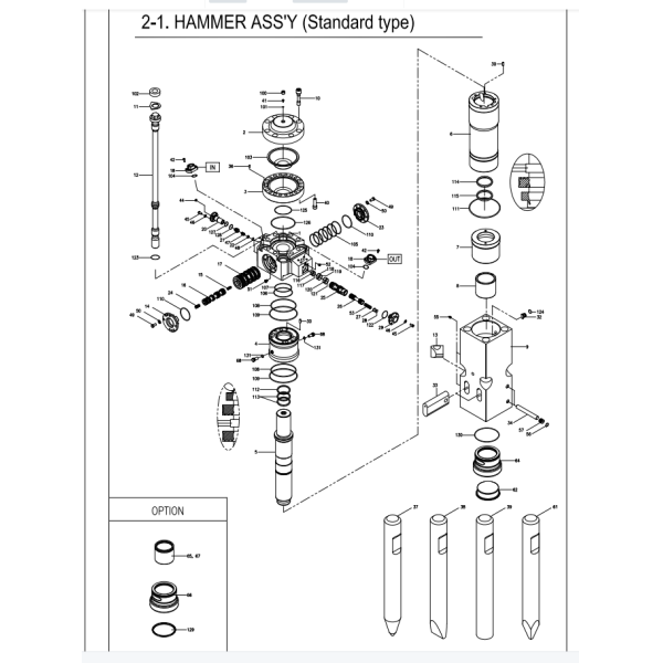 B250770A Heavy Machine Hydraulic Breaker Msb 600 Hydraulic Hammer Seal Kit