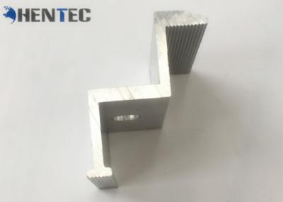 PV End Clamp Extruded Aluminum Profiles Solar Roof Mounting Systems 6063-T5 / 6060-T5