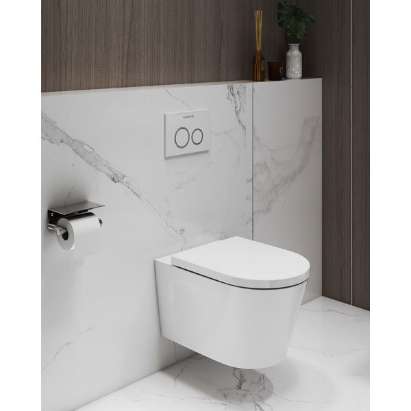 Стена водяного знака повиснула Bathroom изделий портативного туалета туалета 530x364x345mm санитарный