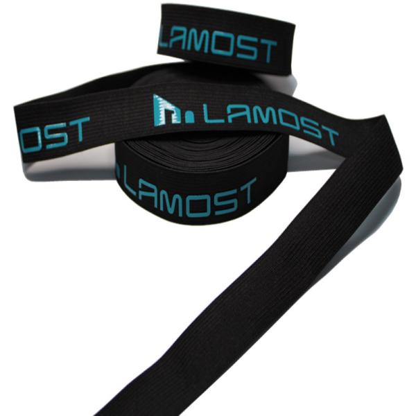 Polyester Printed Elastic Knitted Webbing Custom Logo Low MOQ For Cycling Jerseys